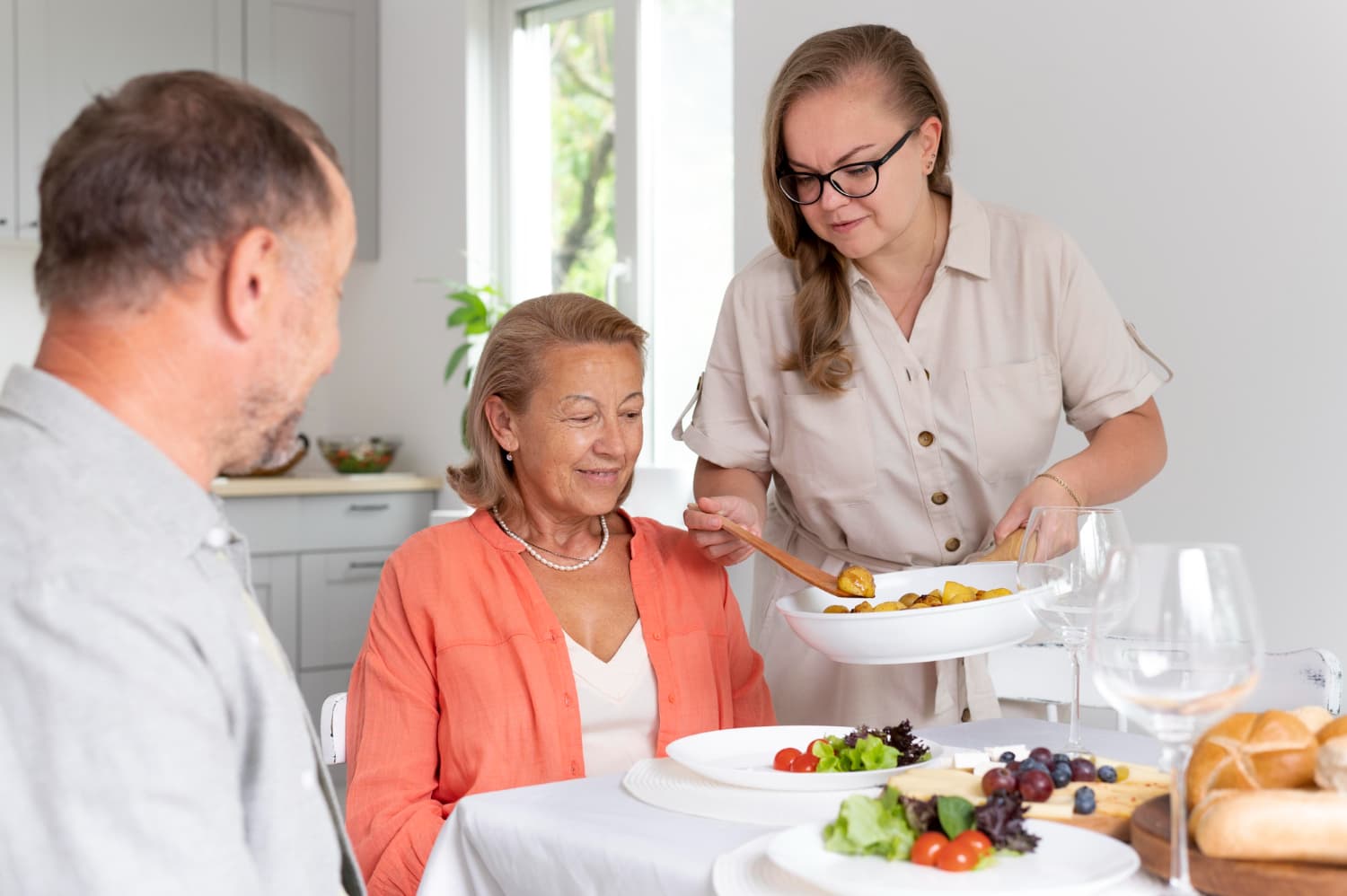 A home-cooked meal prepared with care