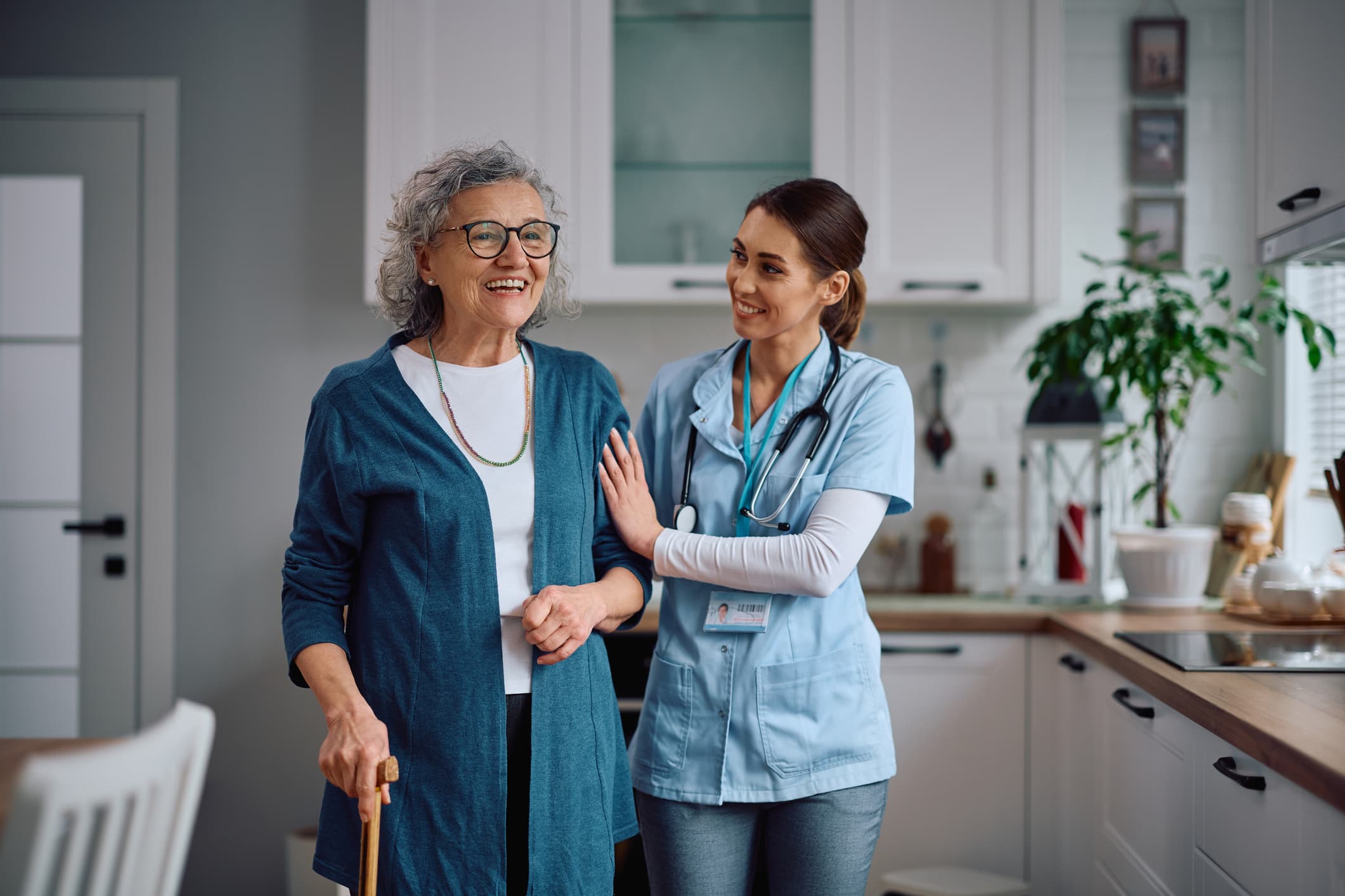A Harmony Family Care client at home
